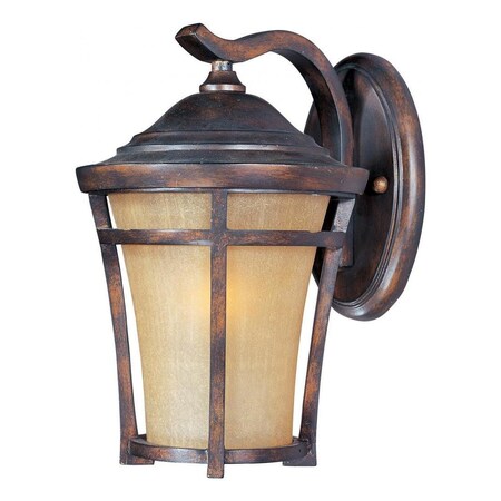 Maxim One Light Copper Oxide Golden Frost Glass Wall Lantern 40164GFCO